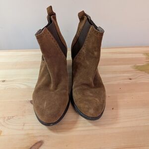 Brown Suede Ankle Boots